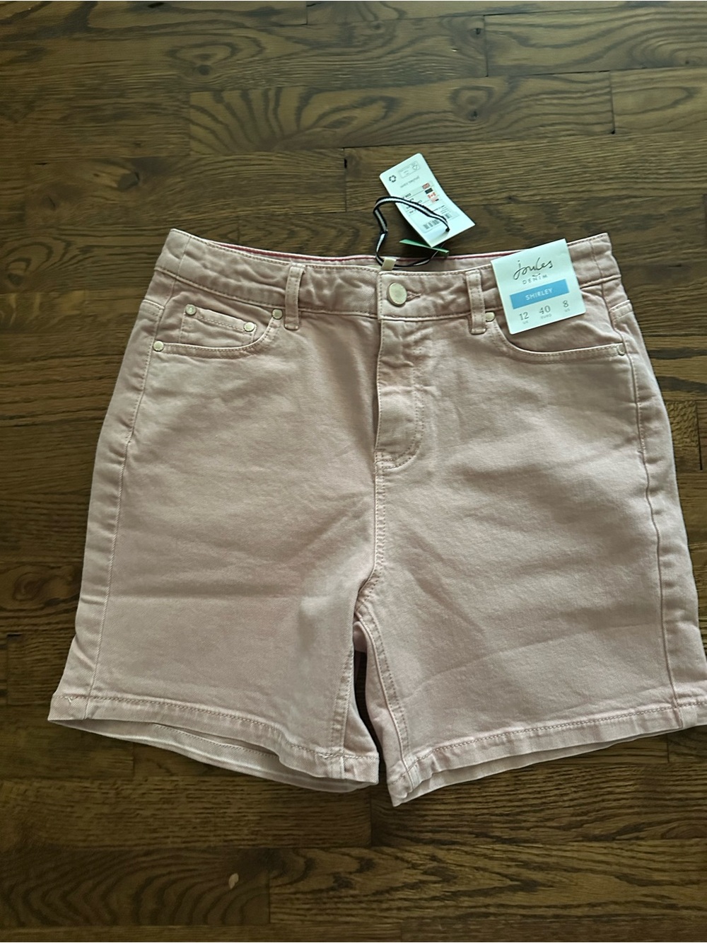 Joules Blush Pink Women's Denim Shorts
